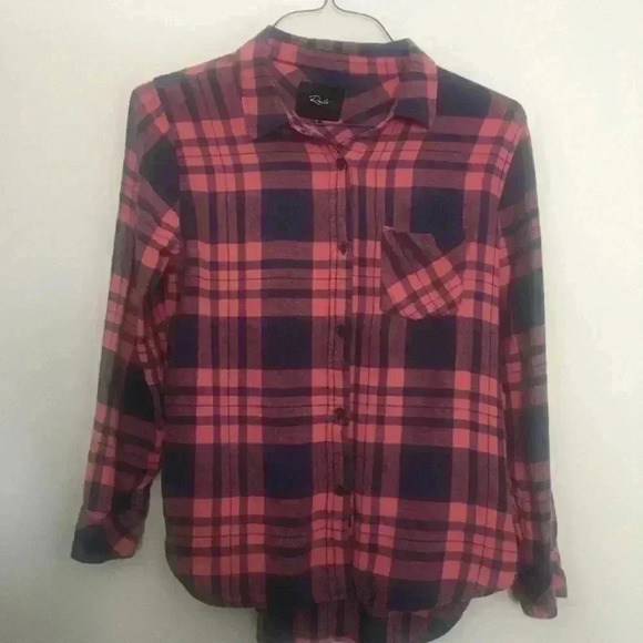 Rails linen blend flannel top - Picture 1 of 5